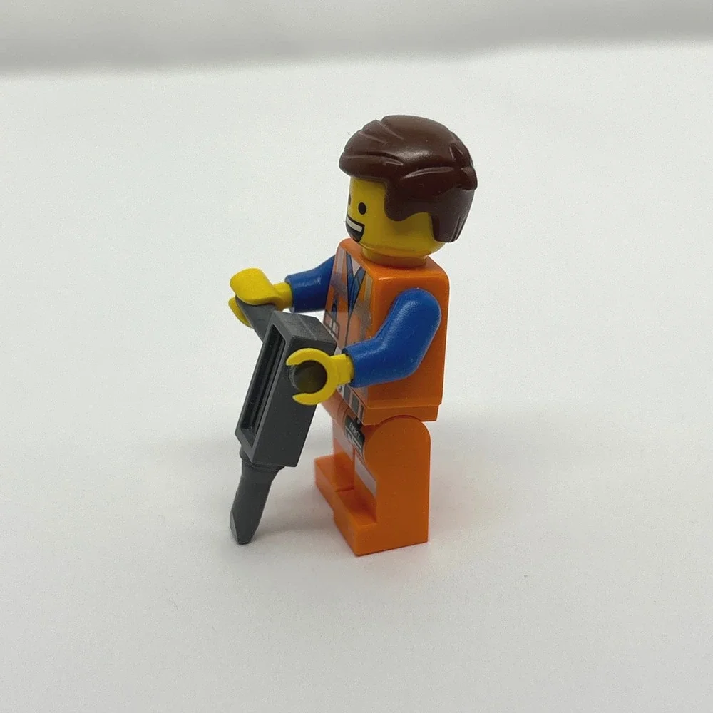 LEGO Minifigure Emmet tlm066 The LEGO Movie 30280 Wide Smile Jackhammer 2014